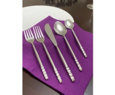 Vibhsa Flatware 5 Piece Place Setting In Silver High Gloss Polish