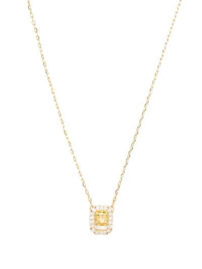 Swarovski Rhodium-plated Millenia Pendant Necklace, 15" + 2" Extender In Gold