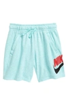 Nike Sportswear Club Big Kids' Shorts (extended Size) In Tropical Twist/ Htr