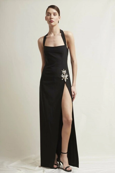 Stefano De Lellis Viola Cady Halter Neck Gown