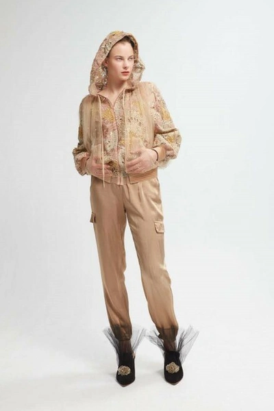 Yolancris Bomber Jacket And Satin Pants