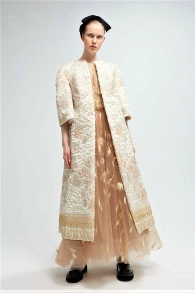 Yolancris Embellished Gown And Coat