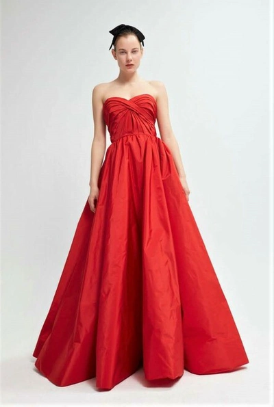 Yolancris Strapless Sweetheart Neck A-line Gown