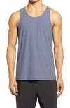 Rhone Reign Tech Performance Tank In Midnight Heather