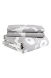 Marimekko Unikko Floral Comforter & Sham Set In Grey