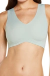 True & Co. True Body Lift V-neck Bralette In Jadeite