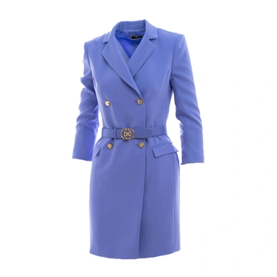 Elisabetta Franchi Women's Ab08211e2q38 Blue Polyester Dress