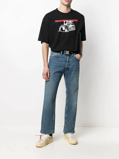Off-white Dematerialization T-shirt, Black Red In Black/red