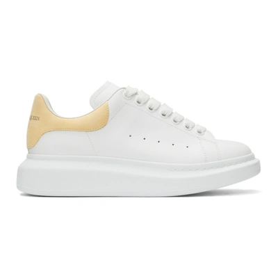 Alexander Mcqueen White & Yellow Oversized Sneakers In 9343 White/lemon