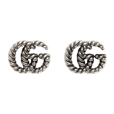 Gucci Silver Double G Earrings