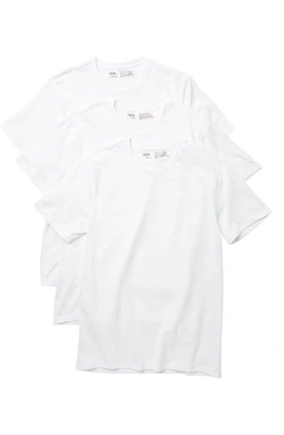 Nordstrom Rack Stretch Cotton Regular Fit Crew Neck Undershirt In White