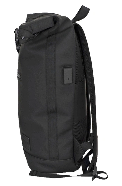 Duchamp Roll Top Backpack In Black