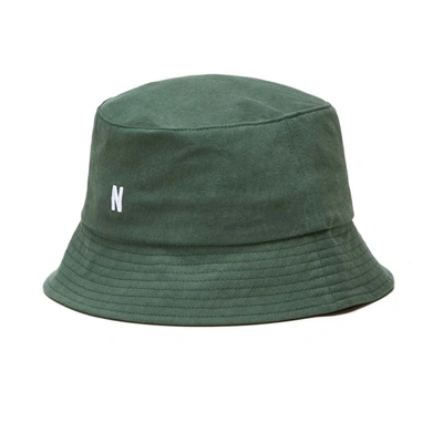 Norse Projects Bucket Hat Twill In Green