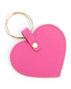 Royce New York Heart Shaped Key Chain In Bright Pink
