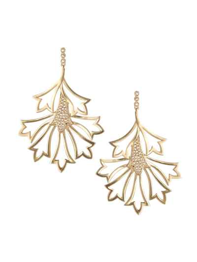 Coomi 20k Sagrada Labyrinth Medium Diamond Earrings In Yellow