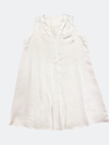Emilia George Maternity Cecilia Sleeveless Satin Dress In White