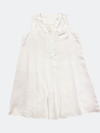 Emilia George Maternity Cecilia Sleeveless Satin Dress In Satin White