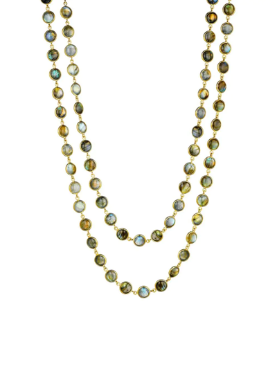 Syna Women's Chakra 18k Yellow Gold & Labradorite Necklace