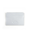 Royce New York Monogrammed Rfid Blocking Leather Card Wallet In Silver