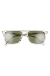 Oliver Peoples Men's Bernardo Square Translucent Acetate Sunglasses In Grey