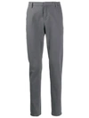 Dondup Slim-fit Tailored Trousers In Grey