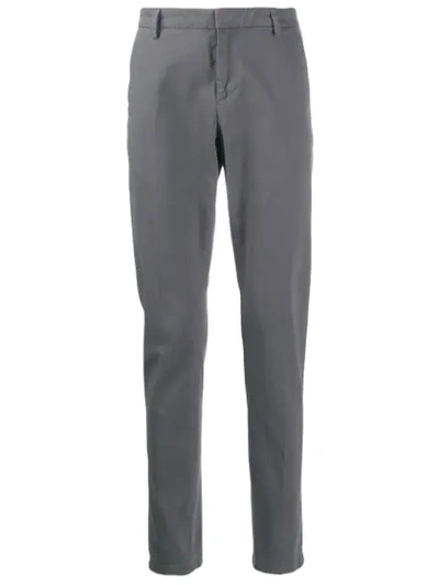 Dondup Slim-fit Tailored Trousers In Grey