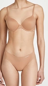 Calvin Klein Underwear Invisibles Thong In Sandalwood