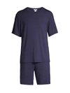 Eberjey Henry Jersey Pajama Set In True Navy