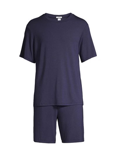 Eberjey Henry Jersey Pyjama Set In True Navy