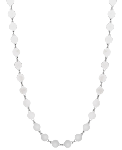 Giani Bernini Polished Disc Link 18" Chain Necklace, Created For Macy's In Sterling Silver