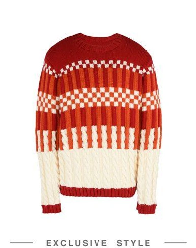 Carlo Volpi Knitwear Sweater In Rust