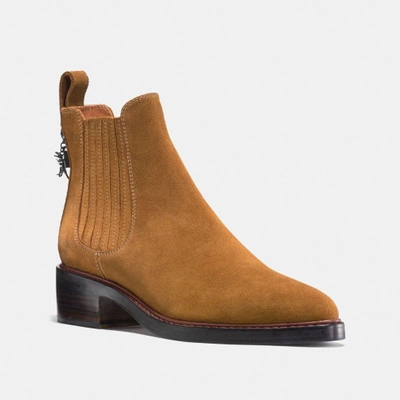 Coach Bowery Chelsea Boot - Size 9 B In Camel