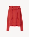 Nili Lotan Janie Hoodie In Sunfaded Red