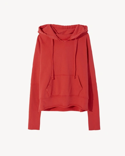 Nili Lotan Janie Hoodie In Sunfaded Red