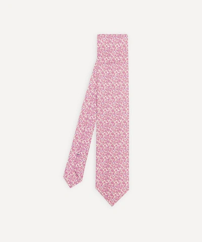 Liberty Radbourne Printed Silk Tie In White