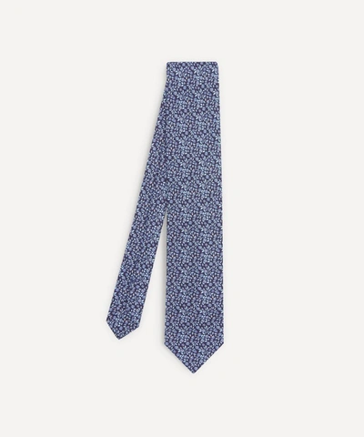 Liberty Radbourne Printed Silk Tie In Navy