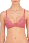 Natori Flora Contour Underwire Bra (30d) With Lace In Mauvewood