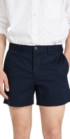Club Monaco Jax 5 Inch Shorts In Navy