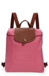 Longchamp Le Pliage Backpack In Peony