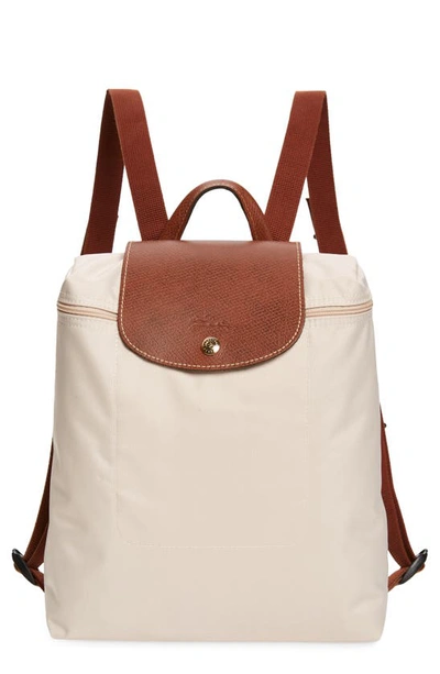 Longchamp Le Pliage Nylon Backpack In Paper