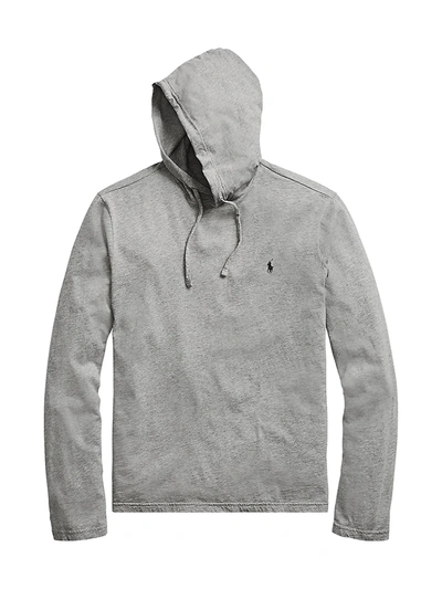 Polo Ralph Lauren Men's Jersey T-shirt Hoodie In Grey | ModeSens