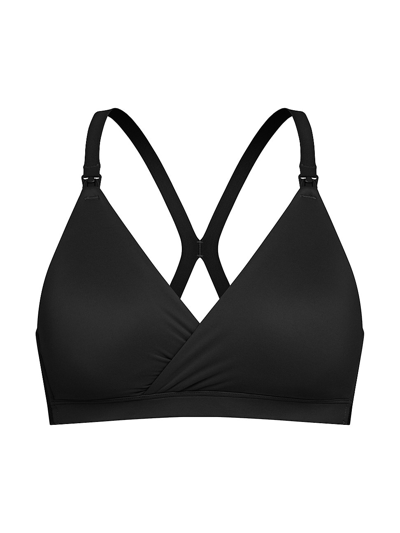 Spanx Bra-llelujah Mama Nursing Stretch-jersey Bra In Very Black