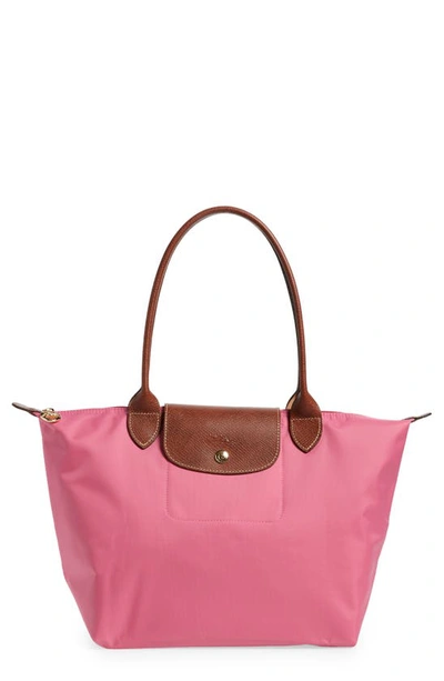 Longchamp Le Pliage Small Shoulder Tote In Peony