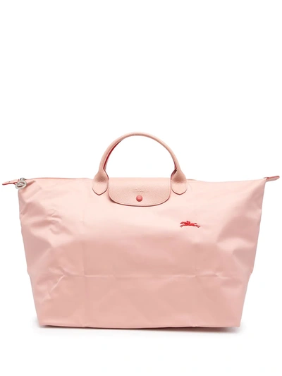 Longchamp Le Pliage Club 18" Large Travel Bag In Pinky