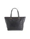 Royce New York Executive Leather Tote Bag In Black