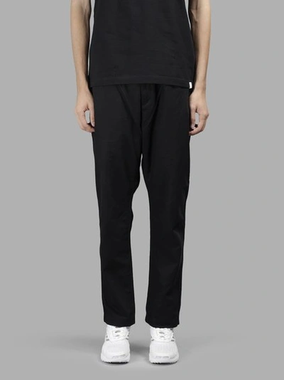White Mountaineering Drop-crotch Trousers In Black