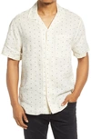Madewell Easy Linen Short Sleeve Shirt In Vintage Parchment