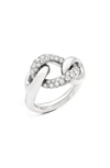 Pomellato Catene 18k White Gold Diamond Ring