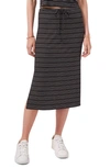 1.state Women's Side Slit Front Tie Skirt In Rich Black