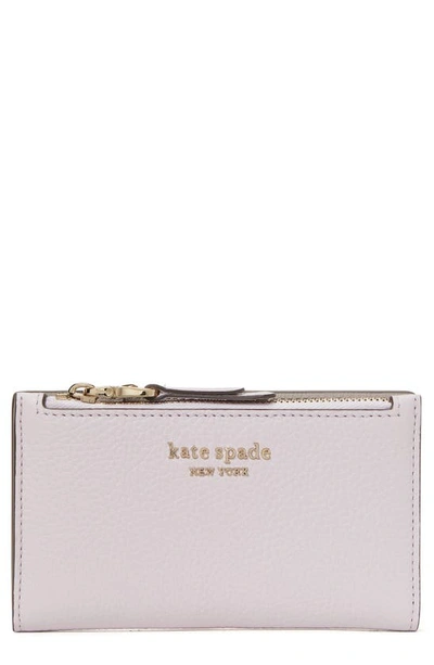 Kate Spade Small Roulette Slim Bifold Wallet In Lilac Moonlight